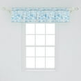 thumbnail image 2 of Ambesonne Nautical Valance Pack of 2, Underwater Creatures Art, 54"X12", Sky Blue Multicolor, 2 of 4