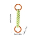 thumbnail image 3 of AuroraX Dog Rope Toy for Large Dogs Chew Proof Dog Rope Toy Natural Cotton Braided Knotted Interactive Heavy Duty Dog Tug Toy Green, 3 of 6