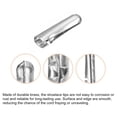 thumbnail image 3 of Unique Bargains 40Pack 4x18mm Metal Shoelace Tips Open Mouth Shoelace Repair Cords End Tips Silver, 3 of 6