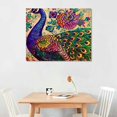 thumbnail image 2 of Orinice Peacock Flower Pattern Fine Art Aesthetic Poster & Print Wall Painting for Home Decor 16x12in, 2 of 6