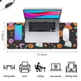 thumbnail image 5 of Long Mouse Pads for Desk,Colorful Halloween Icons Pattern Desk Mats on Top Of Desks, Desk Mouse Pad Extra Large with 3mm Non-Slip Base and Stitched Edge for Gaming,Office,Work,Home 31.5"x11.8", 5 of 6