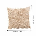 thumbnail image 3 of ufehgfjh Online Shopping Scandinavian Style Solid Color Pillowcover Leaf Pillowcover Soft and Comfortable Sofa Bedroom Decorative Cushion Cover, 3 of 5