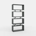 thumbnail image 5 of Ada Home Decor Langdon 4 Tier Open Shelf Cube Modern Bookcase, Anthracite/White, 5 of 7