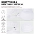 thumbnail image 5 of 2 in 1 Sun Hats for Women, UPF 50+ UV Protective Convertible Beach Visor Hat, Wide Brim Summer Sun Baseball Beach Cap, Adjustable Empty Top Caps, Black, 5 of 7