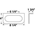 thumbnail image 4 of Peterson 421-09 Bracket, Oval, Steel, 6.5in.X2.25in., Poly Bag, 4 of 4
