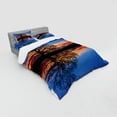 thumbnail image 3 of Ambesonne Blue Bedding Set 3 Pcs, Nature Twilight, Twin, Blue Orange, 3 of 3