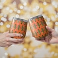 thumbnail image 2 of Halloween Pattern 12oz Stainless Steel Insulated Wine Tumbler with Lid and Straw – Double Wall Vacuum Mug for Hot & Cold Drinks, 304 Steel Interior, Sweat-Free Design. Trick or Treat !, 2 of 5
