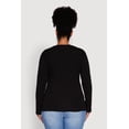 thumbnail image 5 of Womens Plus Size Basic Long Sleeve Crew Neck T-Shirt, 5 of 5