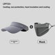 thumbnail image 5 of Nuevo sombrero con protección solar de seda helada de verano para hombre, gorra deportiva para correr con cara pequeña, gorra de béisbol con tapa vacía, gorra con protección UV para exteriores, 5 of 5