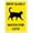 Color 2596, variant on Drive Slowly Watch For Cats Sign Animal Signs Cat Signs Metal Tin Sign 12x16 Inches Caution Danger Safety Security Warning Notice Signs