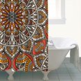 thumbnail image 4 of Artistic Daisy Pattern Curtain 72x72 Inches, Quick-Dry Polyester with Plastic Hooks, Wildflower Bloom for Boho Bathroom Style, 4 of 5