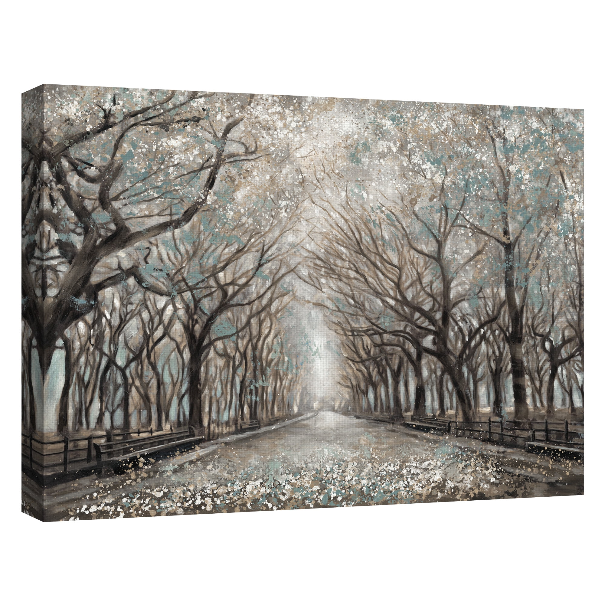 Masterpiece Art Gallery Momentary Quiet Platinum Park Trees by Frank Parson Canvas Art Print 30" x 40"