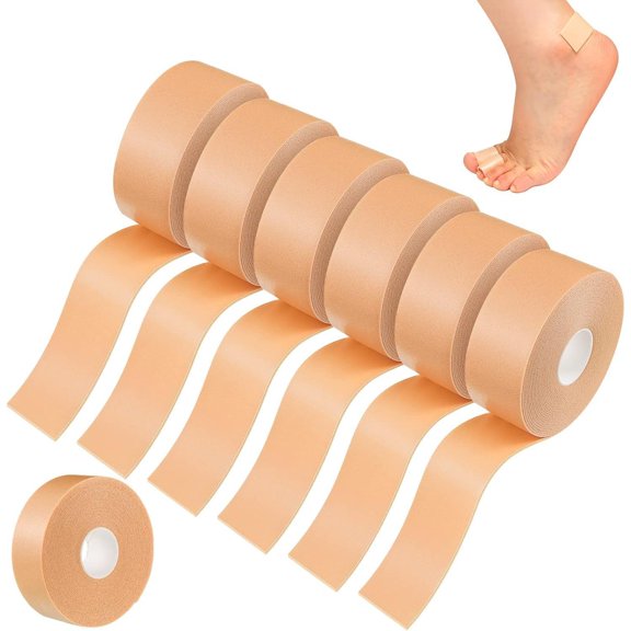 6Pcs Wear-resistant Heel Pad Foam Tape Anti Abrasion Foot Patch Anti Foaming Tape Waterproof Bandage Pointed Shoe Patch for Preventing Skin Abrasions on Hands Feet Heels and Toes Footwear Insoles