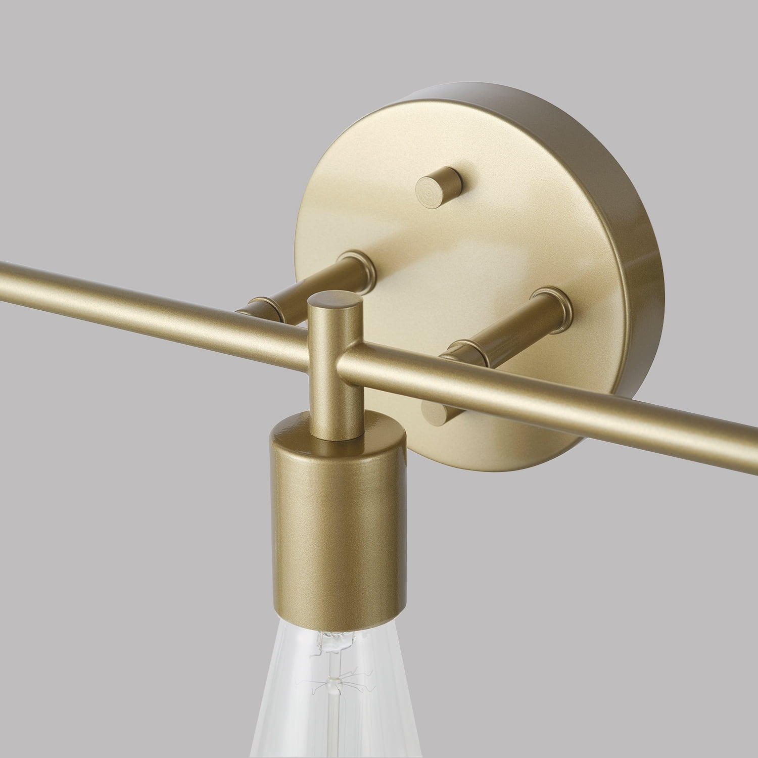 Better Homes & Gardens Modern 3-Light Reversible Vanity Light with Burnished Brass Finish and E26 Socket