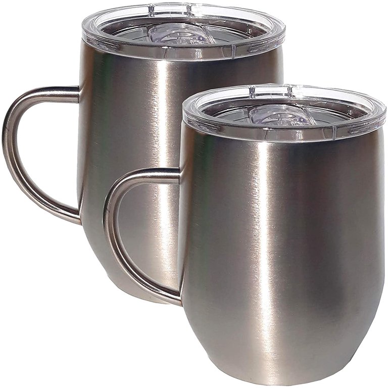 SUNWILL Coffee Mug with Handle, 14oz Insulated Stainless Steel Coffee