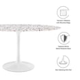 thumbnail image 4 of Lippa 60" Oval Terrazzo Dining Table, 4 of 6