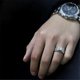 thumbnail image 5 of 1 Pcs Elegant Diamond Men's Ring Crystal Open Rings Wedding Jewelry For Men -it Can Be Adjustable, 5 of 5