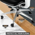 thumbnail image 2 of Insert Rod PU Caster Mute Universal Wheel Office Chair Wheel for Hardwood, Carpet, 2 of 6