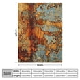 thumbnail image 4 of Orinice Rusted Metal Grunge Warm Lightweight Blanket Soft Fleece Blankets All Seasons Sofa Decor Cow Gifts - Multiple Sizes Available 50x60in, 4 of 6