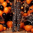 thumbnail image 2 of Edvintorg Two Piece Sets for Women Plus Size Matching Set Halloween 2 Piece Top and Pant Long Sleeve Crew Neck Pajamas Loose Sleepwear Women's Lounge Sets Multicolor XXXL, 2 of 5