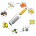 thumbnail image 3 of Ruiboury Lemon Zester Cheese Grater Cheese Ginger Garlic Nutmeg Chocolate Vegetable Zesting Tool Fruit Kitchen Gadgets, 3 of 6