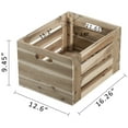 thumbnail image 6 of eHemco Solid Wood Storage Crates, Unfinished, Set of 2, 6 of 6