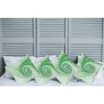 thumbnail image 2 of Ambesonne Green Throw Pillow Cover 4 Pack, Abstract Fractal Spirals, 24", Green, 2 of 5