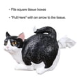 thumbnail image 2 of Dispensador de pañuelos con forma de trasero de gato - Funda cuadrada para caja de pañuelos con diseño de gato atigrado naranja - Lindos accesorios de baño - Dispensador de pañuelos de resina A, 2 of 4