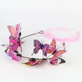 thumbnail image 7 of Women's 3D Butterfly Hair Clip Headband, Adjustable Elegant Party Hair Accessory, Glamorous Headpiece for Evening Events, Prom, and Special Occasions-Hot Pink, 7 of 7