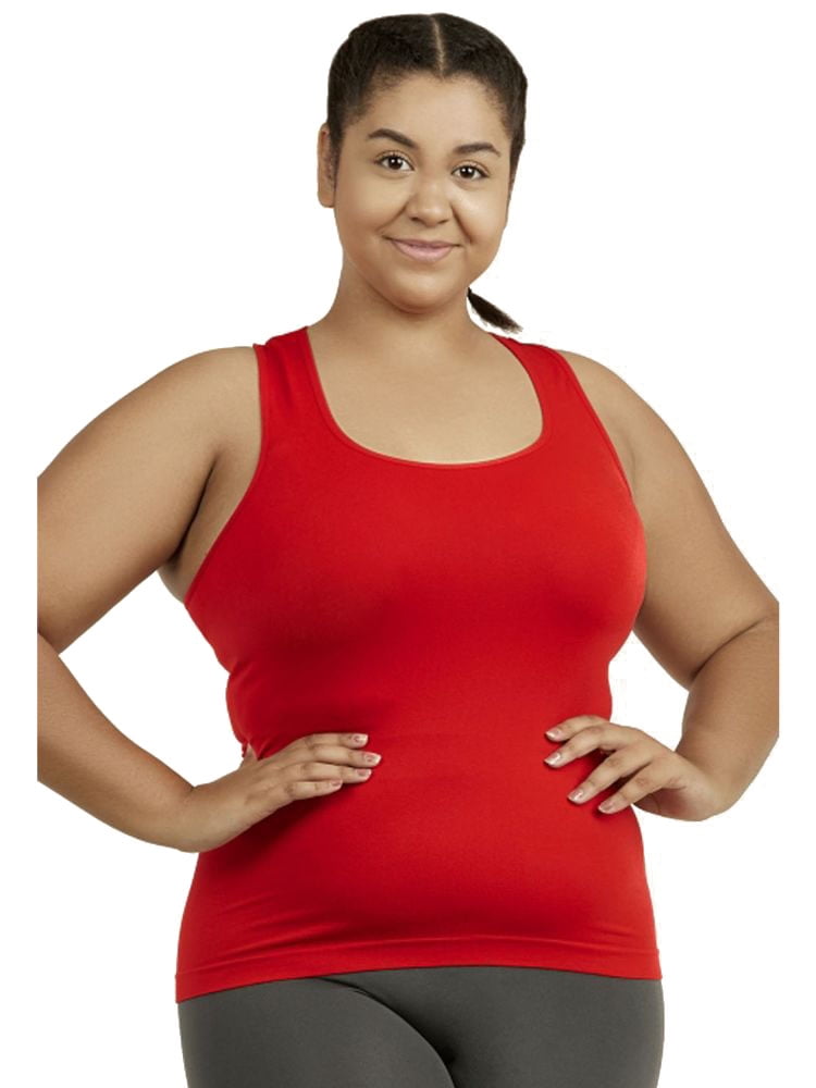 rui orange nylon tank top