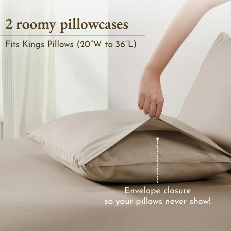 100 cotton king size pillowcases top