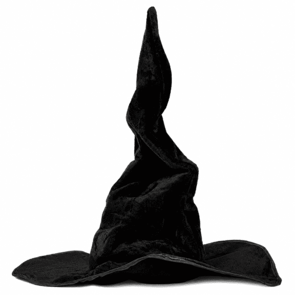 J.CARP Witch Hat for Adults and Teens Novelty Cosplay Accessories for Halloween Costume Party Christmas Masquerade Carnivals (Black)