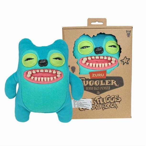 Creative Gifts Ugly Cute Toys,Funny Ugly Monster,Collectible , Toy Shy Monster (Greedy Laughing Monster (Blue))
