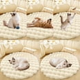thumbnail image 7 of Lanola Deluxe Plush Dog Crate Beds, Washable Soft Shaggy Round Cat Sleeping Mat Pad, Kitten Supplies for Indoor Pets, Anti-Slip Area Rugs for Living Room Bedroom(Gray,15in), 7 of 7