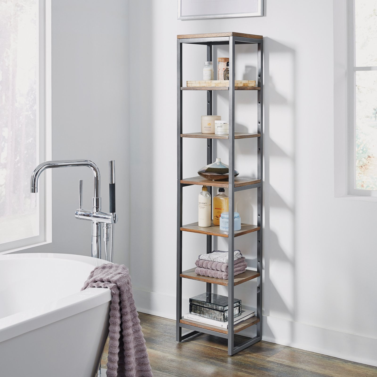 Barnside Metro Seven Tier Bath Shelf Tower