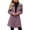 Purple, variant on Chiccall Women's Lapel Wool‑Blend Trench Coat, Long‑Sleeve Button‑Down Mid‑Length Outerwear, Casual Fall Winter Fashion Overcoat for Women