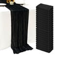 thumbnail image 1 of Juego de 20 tapetes de mesa Seveups, con forma de estopilla, color negro, 55 x 300 cm, 1 of 7