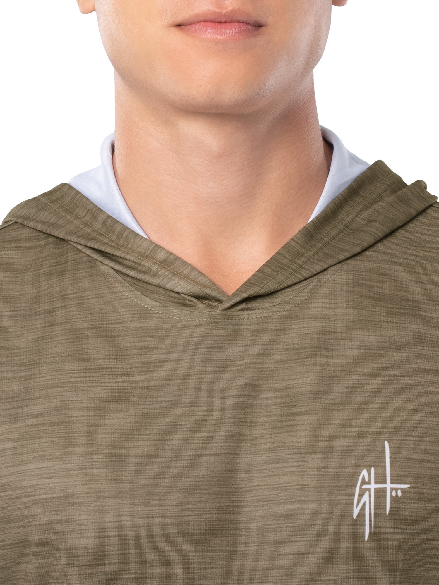 GH BY GUY HARVEY Men's Long Sleeve Sun Protection Speckled Trout Hoodie