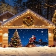 thumbnail image 3 of 2025 Christmas Garage Door Cover Truck Holiday Banner Large Outdoor Festive Home Decoration for Seasonal Celebration, 3 of 3