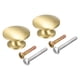 thumbnail image 1 of 24x16mm Cajón Perillas, 2 Piezas Latón Armario Puerta Tiradores Manijas Dorado Tono, 1 of 6