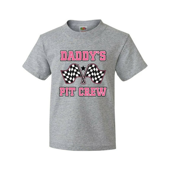 Inktastic Daddys Pit Crew Girls Youth T-Shirt