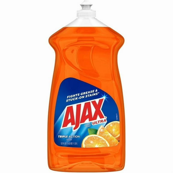 AJAX Triple Action Dish Soap - Liquid - 52 fl oz (1.6 quart) - Orange Scent - 1 Each - Orange | Bundle of 5 Each