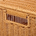 thumbnail image 4 of Imitation Rattan Box with Lid Household  Multi-Purpose Woven Sundries Basket, 4 of 6