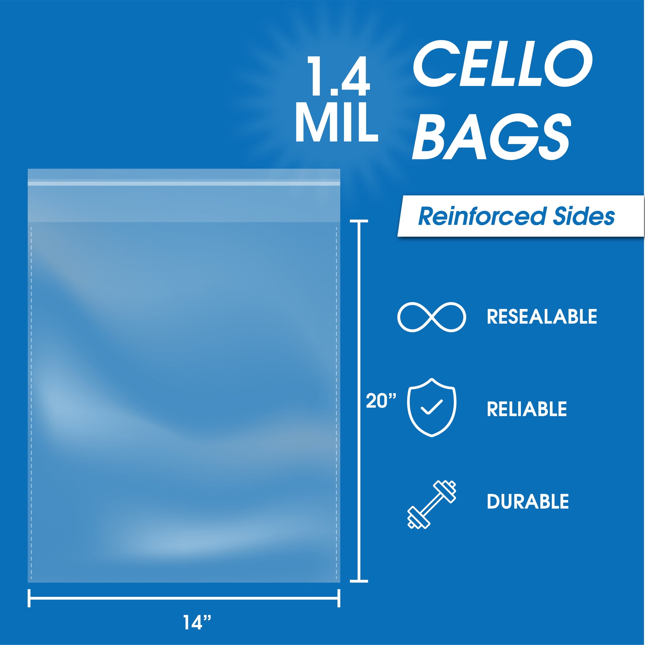 Clear Beverage Bags (Case of 100) $0.79/Each – RP and Associates