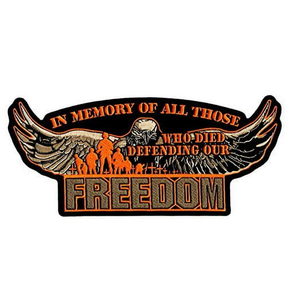In Memory Those Who Died Defending Freedom Embroidered Patch Iron Sew HLPM15070