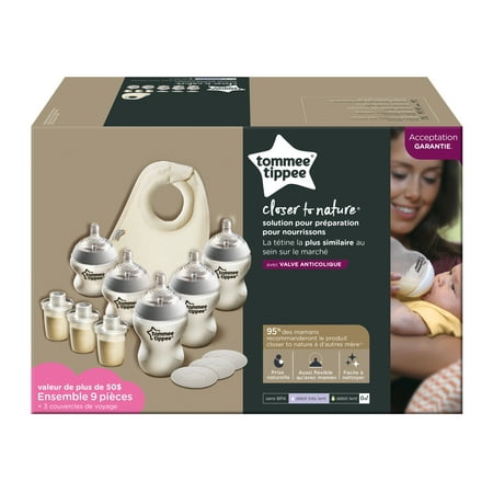 Tommee Tippee Closer to Nature Formula Feeding Solution Baby Bottle Set