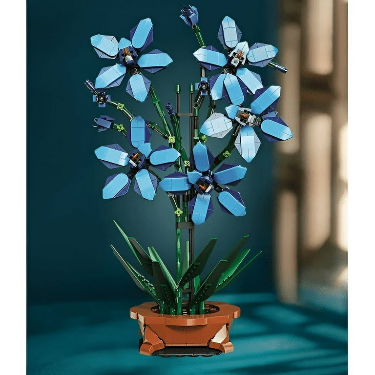Blue Orchid Cymbidium Faberi Flower Compatible with LEGO Flower