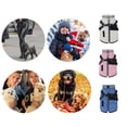 thumbnail image 2 of Pet Winter Coat for Dogs 2-Legs Dog Windproof Padded Coat with Harness Hook Warm Thicken Liners Small Dog Outdoor Outfit, 2 of 17