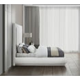 thumbnail image 2 of 72" High Padded Headboard in Creme Linen with Mattress Support -King, 2 of 7