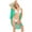 Green 3#-Crochet Swimwear, variant on Summer Women Bikini Cover Up Strap Sleeveless Backless Wrap Colorful Beach Dress